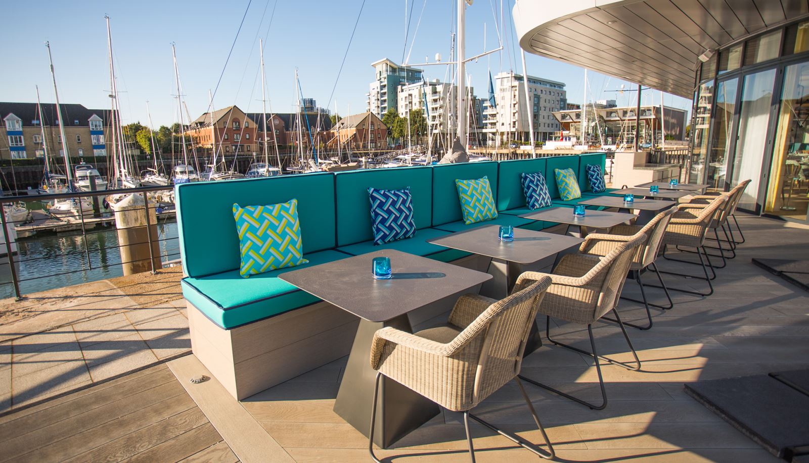 The Outdoor Space at the Jetty Restaurant in Southampton